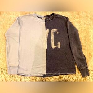 American Eagle Outfitters color block sweatshirt NYC